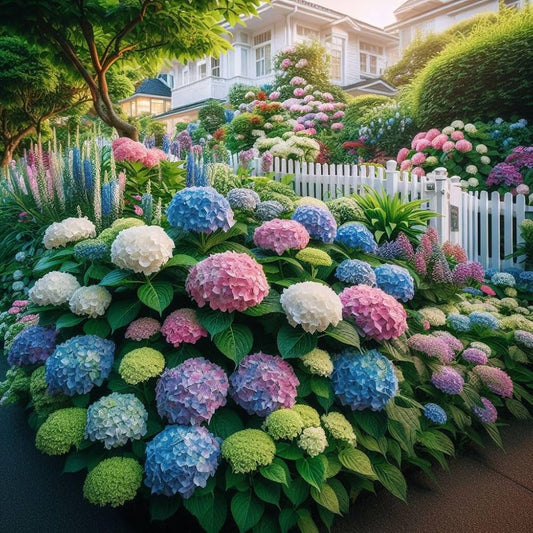 Hydrengea Flowers Plant-For Office/Home Garden - Naturemart.in